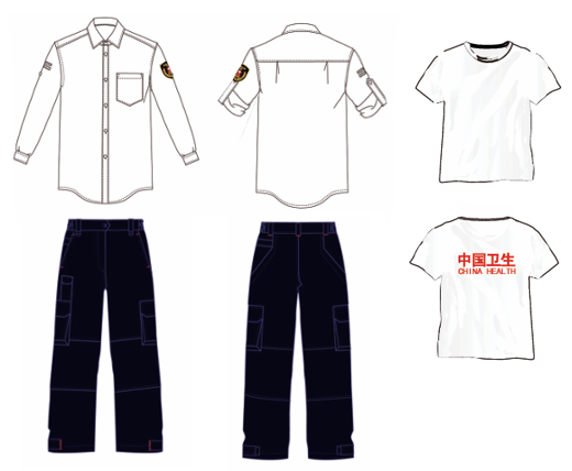 衛生應急服裝——夏裝襯衫、哈弗紅速干翻領(lǐng)、夏褲